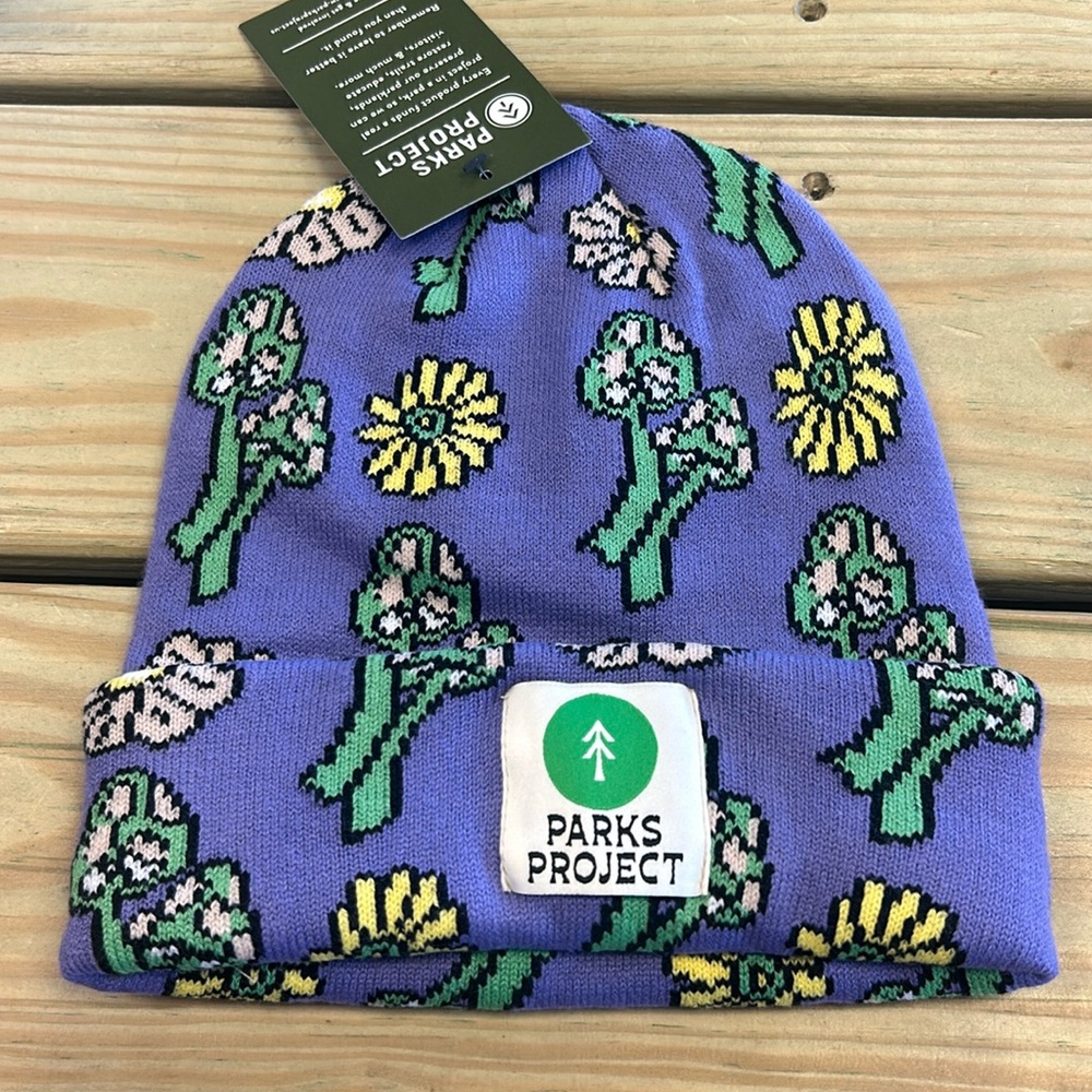 Parks Project Blue Floral Beanie